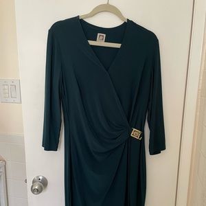 Anne Klein Slinky Half Sleeve Knee Length Dress